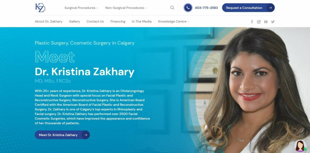 Dr. Kristina Zakhary Clinic's Homepage