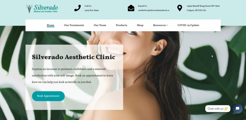 Silverado Medical & Aesthetic Clinic's Homepage
