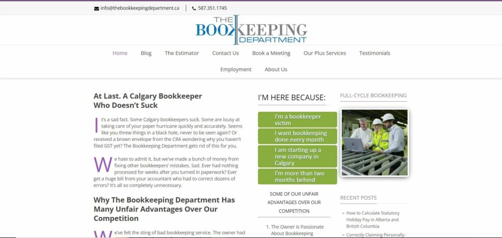The Bookkeeping Department