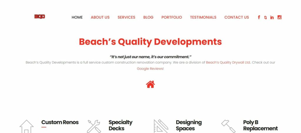 Beach's Quality Developments