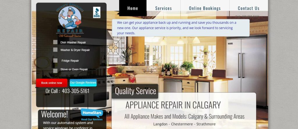 3. Quality Appliance Repair Calgary Ltd