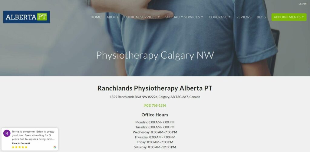 Ranchlands Physiotherapy Alberta PT