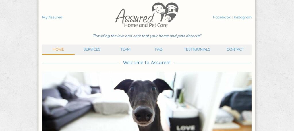 Assured Home and Pet Care Inc. Homepage