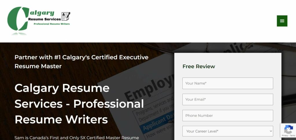 Calgary Resume Services Homepage