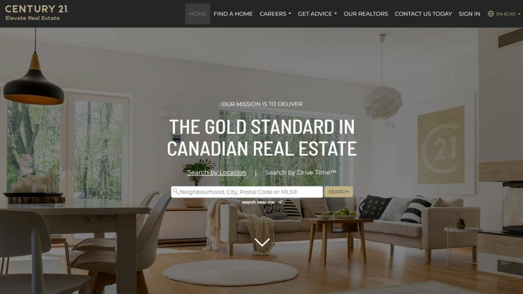 Century 21 Elevate Real Estate Homepage