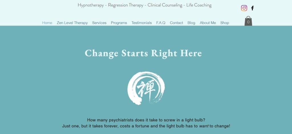 Christopher Minor - Zen Level Therapy Homepage