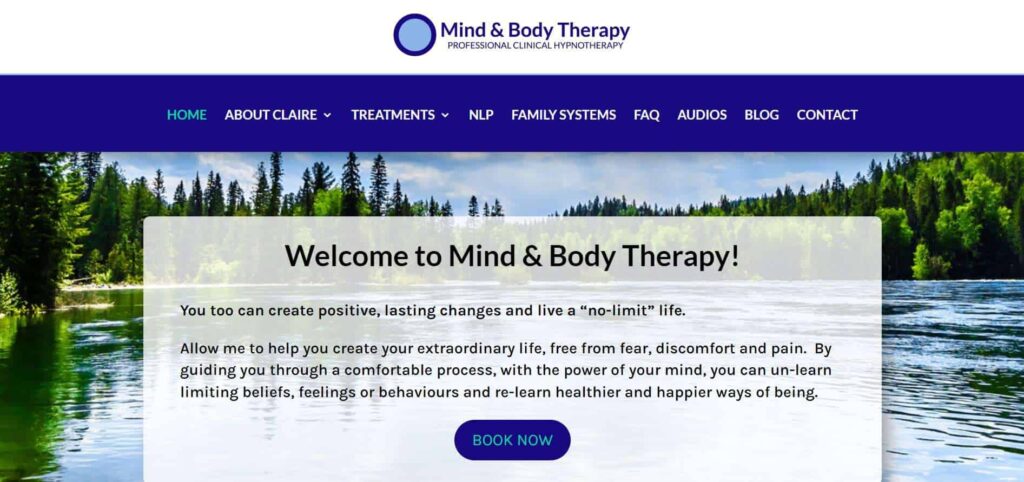 Claire Bramham - Mind and Body Therapy Homepage