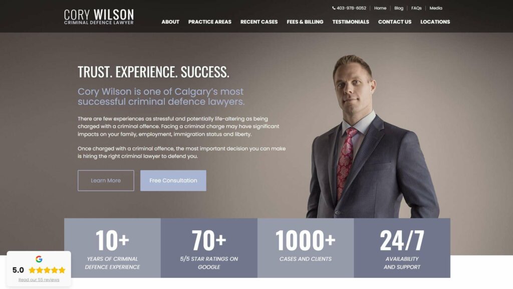 Cory Wilson – Cory Wilson Criminal Defence Lawyer Homepage