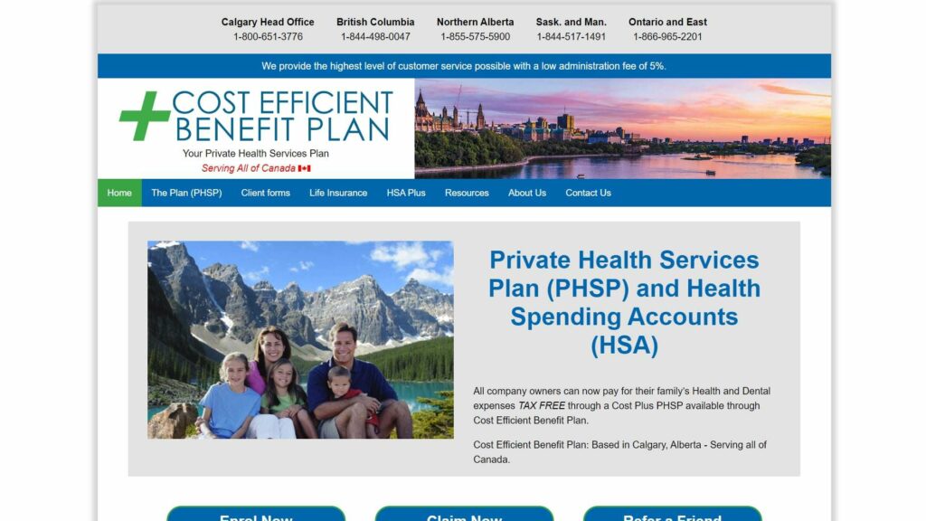 Cost Efficient Benefit Plan Homepage