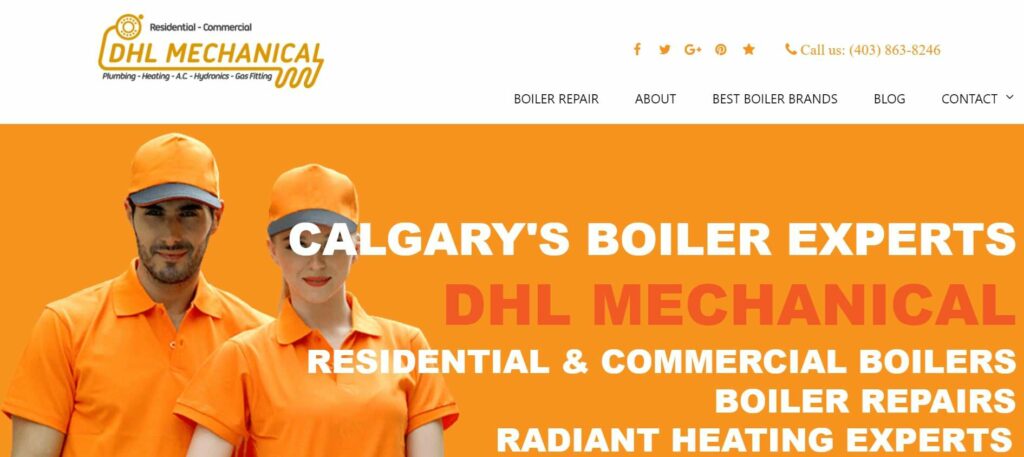DHL Mechanical Boiler Expert Homepage