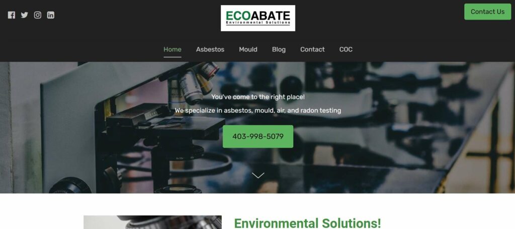 Eco Abate Inc. Homepage