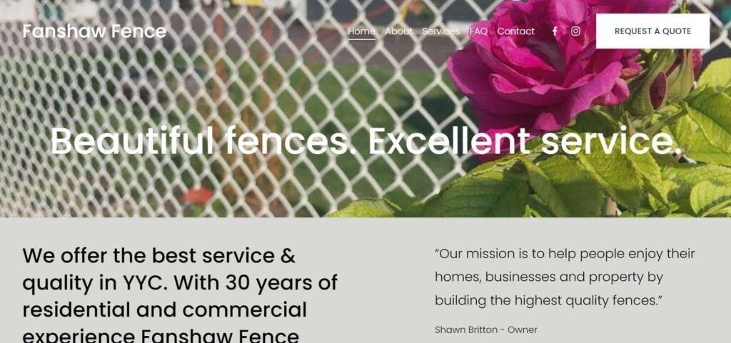 Fanshaw Fence Homepage