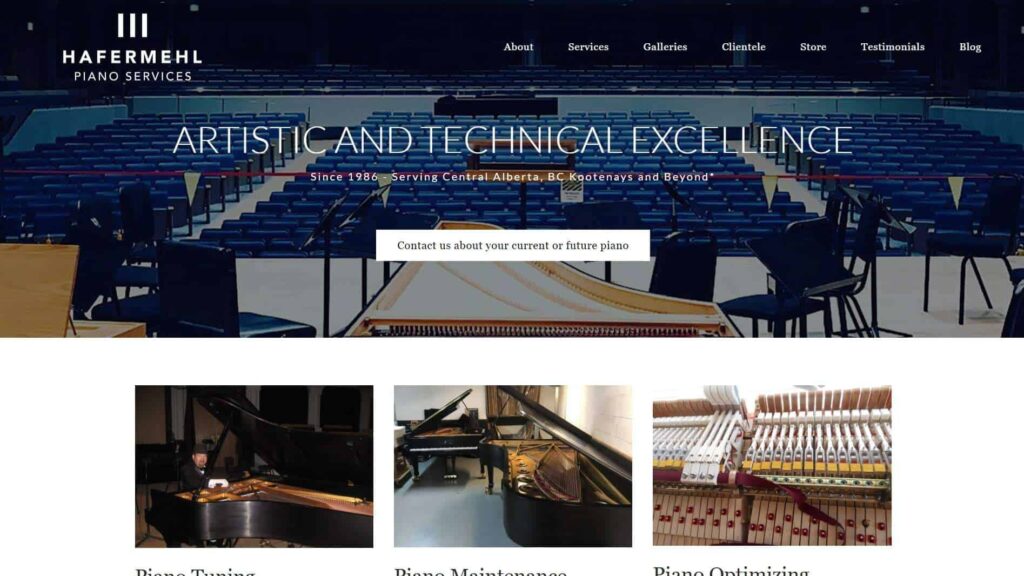 Hafermehl Piano Services Homepage