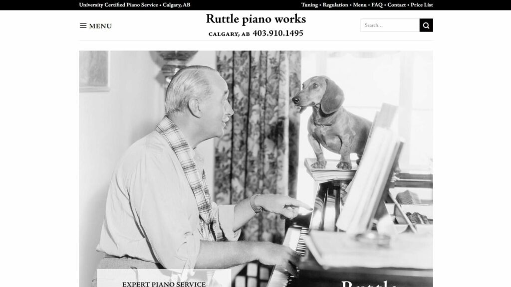 Ruttle Piano Works Homepage