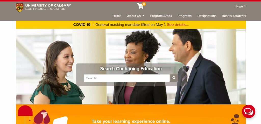 University of Calgary Continuing Education Homepage