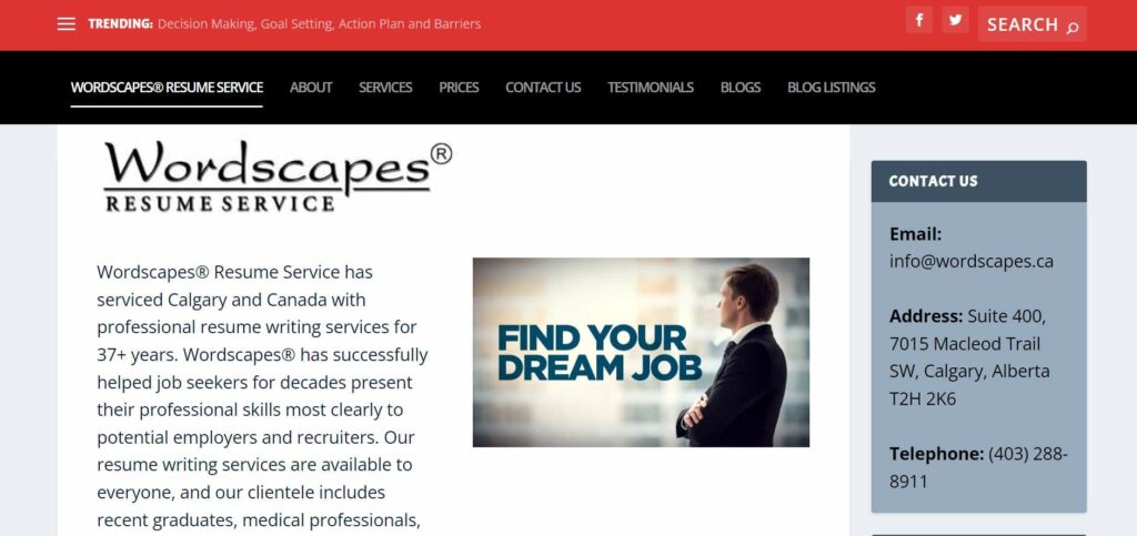 Wordscapes® Resume Service Homepage