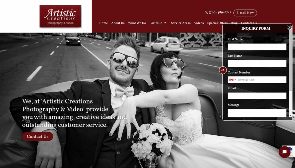 Artistic Creations Photography & Video Homepage