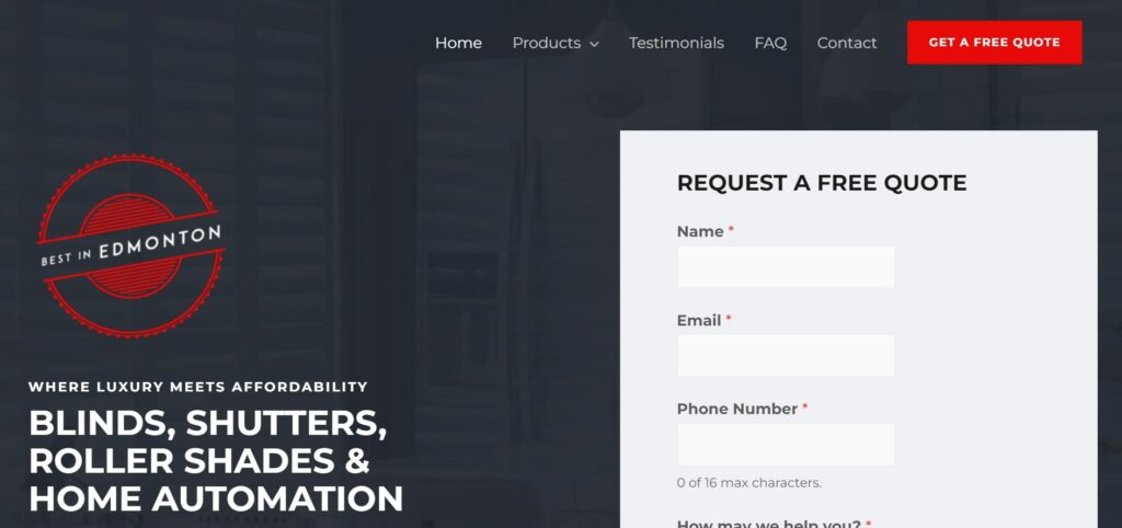 Better Blinds' Homepage