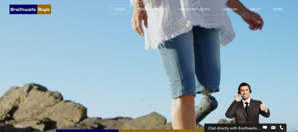 Braithwaite Boyle Accident Injury Law' Homepage