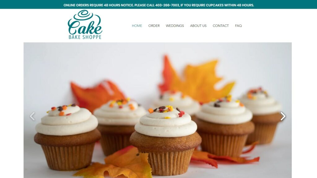 CAKE Bake Shoppe' Homepage