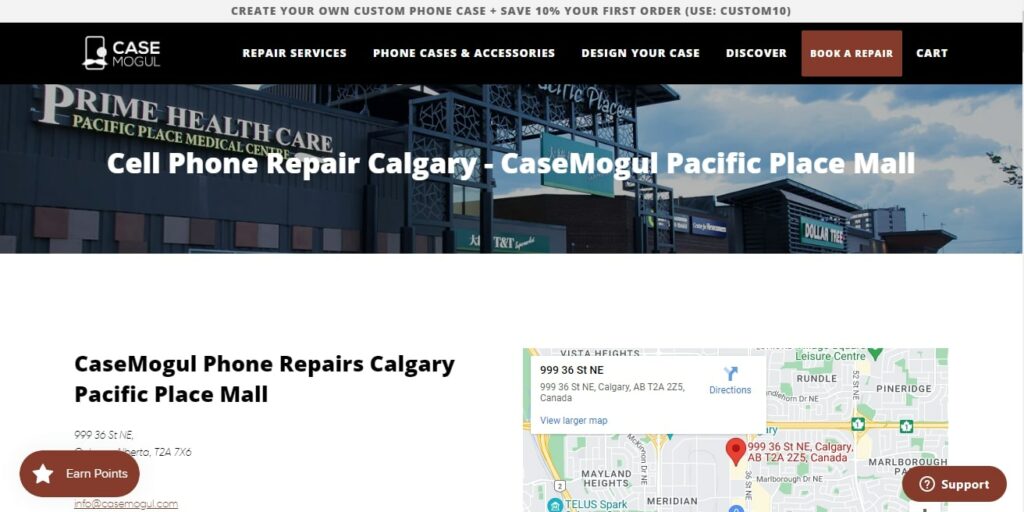 CaseMogul Phone Repair Calgary' Homepage