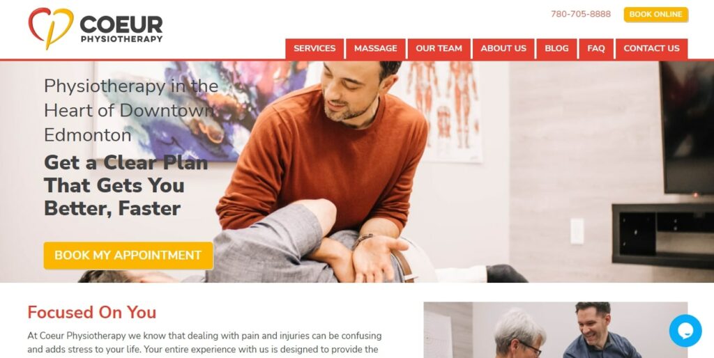 Coeur Physiotherapy Homepage
