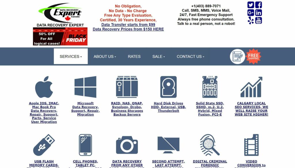 Data Recovery Expert Edmonton Homepage