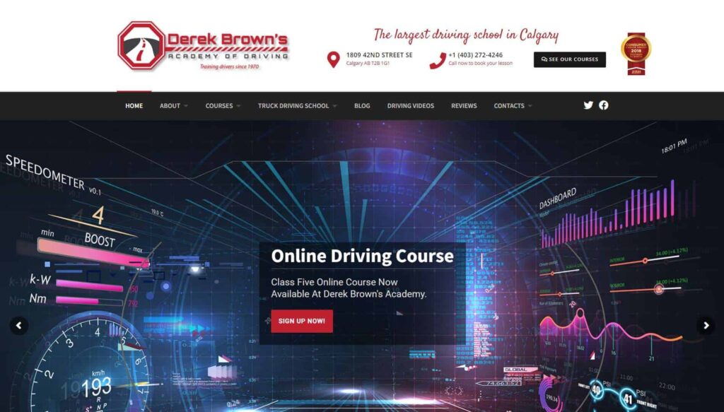 Derek Brown’s Academy of Driving' Homepage