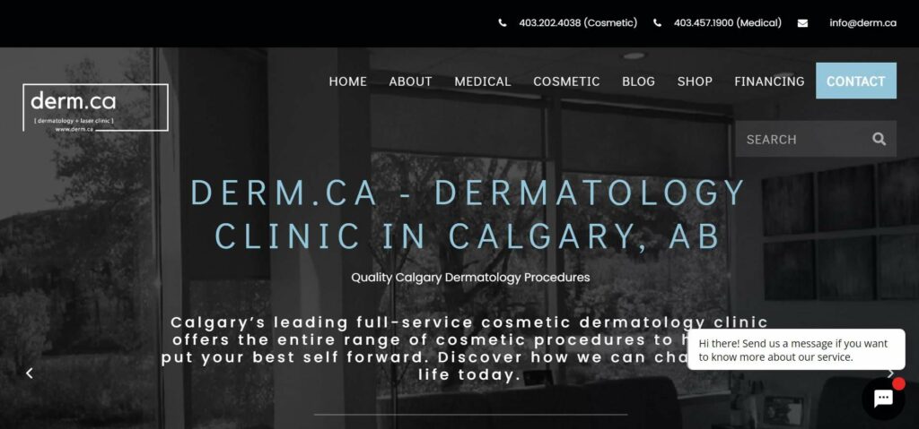 Derm.ca' Homepage