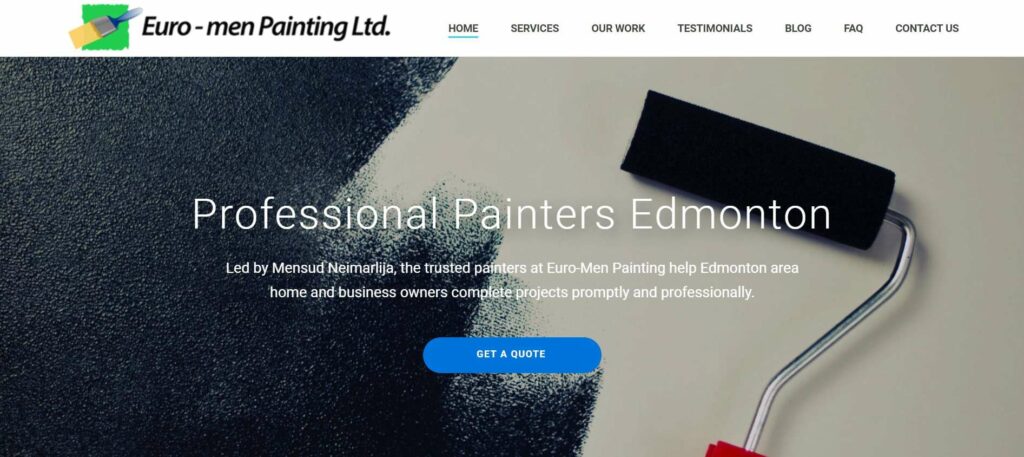 Euro-Men Painting Edmonton Homepage