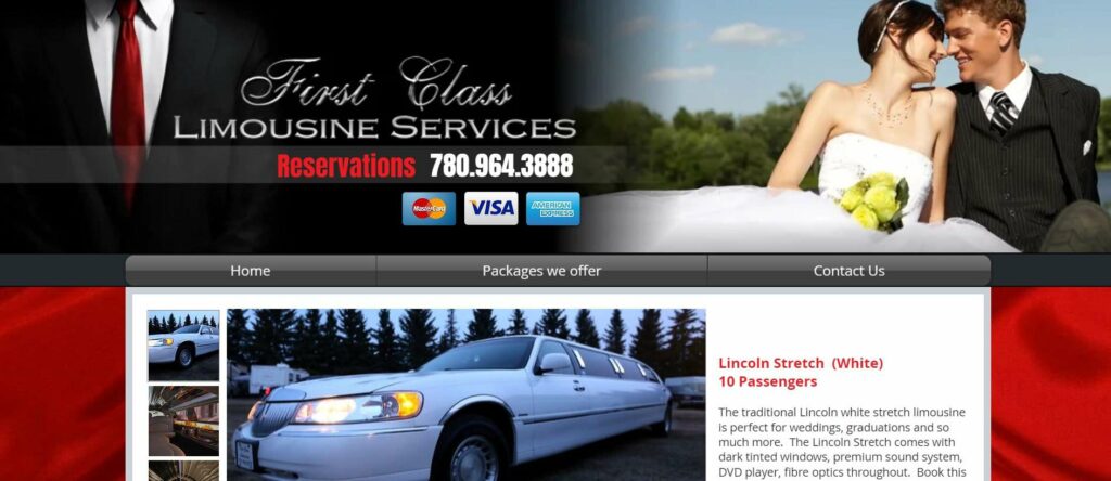 First Class Limousine' Homepage