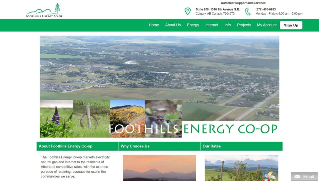 Foothills Energy Co-op' Homepage