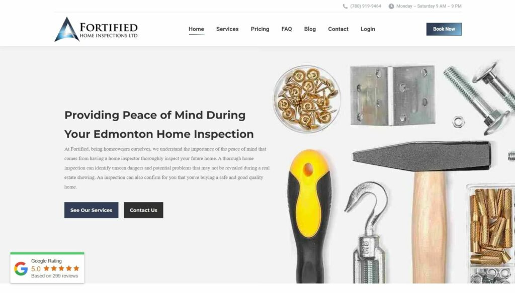 Fortified Home Inspections Ltd Homepage