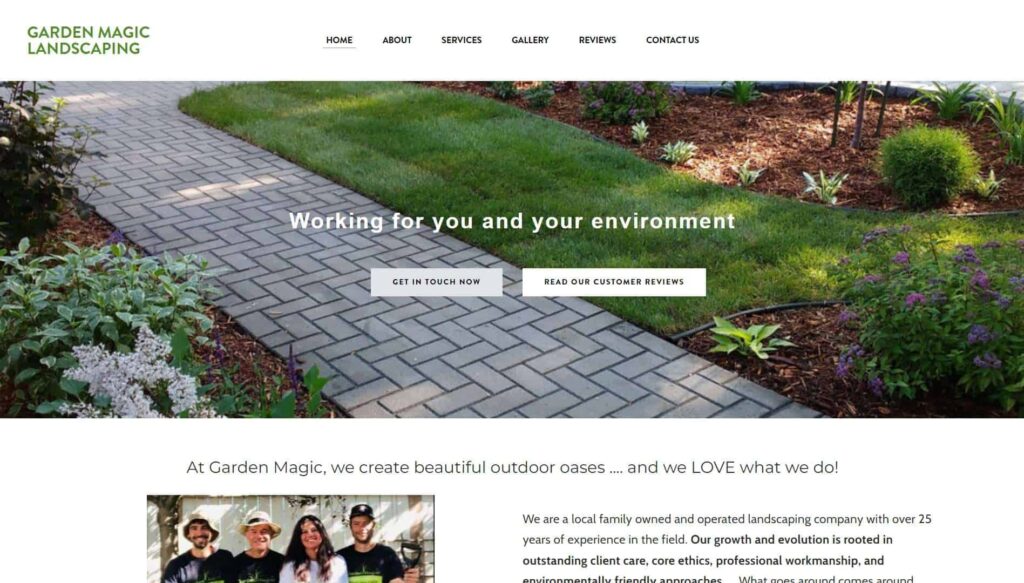 Garden Magic Landscaping' Homepage