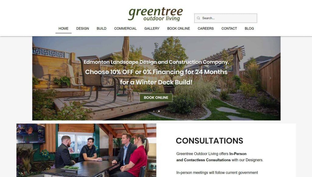 Greentree Outdoor Living' Homepage