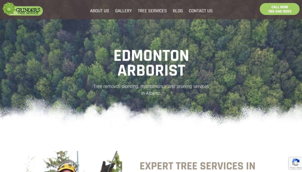 Grinders Tree Service Homepage