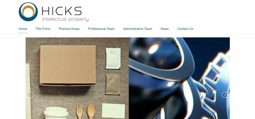 Hicks & Associates Intellectual Property' Homepage