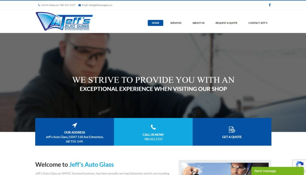 Jeff’s Auto Glass Homepage