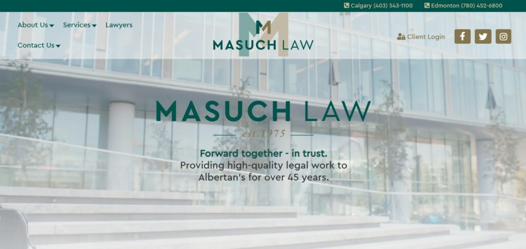 Masuch Law LLP Homepage