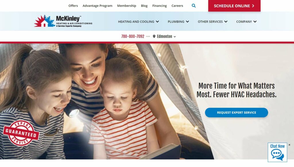 McKinley Heating Service Experts' Homepage
