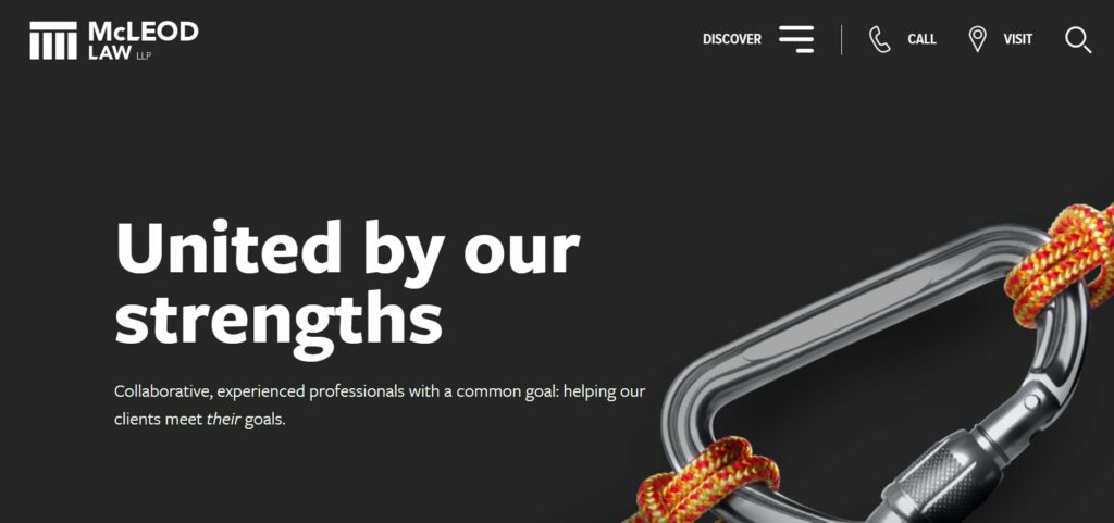 McLeod Law LLP' Homepage