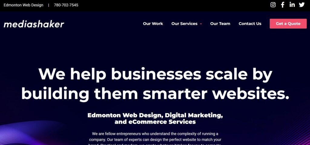 Mediashaker' Homepage