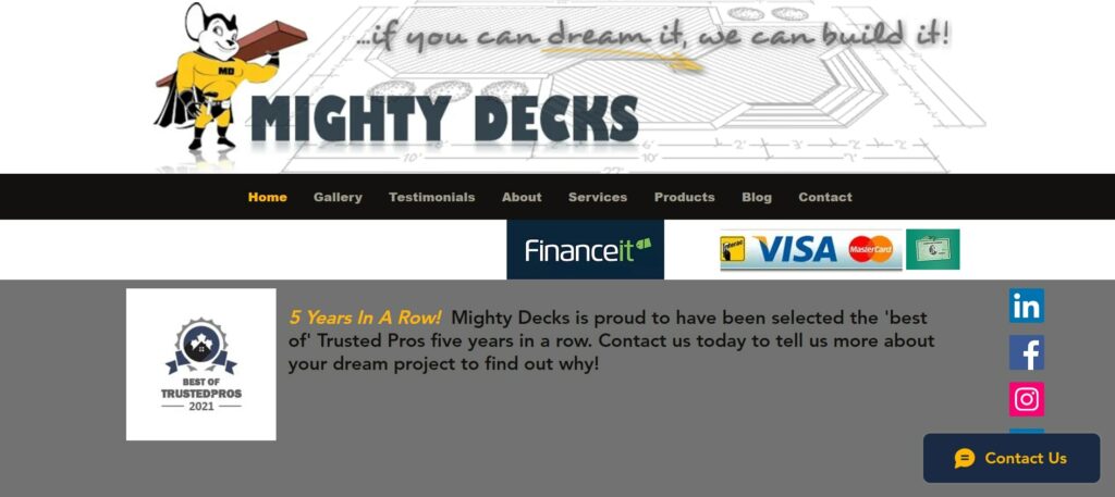 Mighty Decks Inc' Homepage