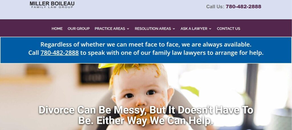 Miller Boileau Family Law Group' Homepage