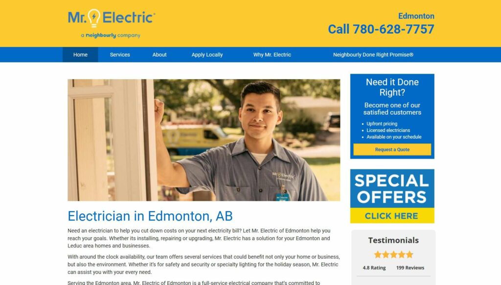 Mr. Electric of Edmonton' Homepage