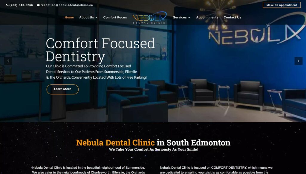 Nebula Dental Clinic' Homepage