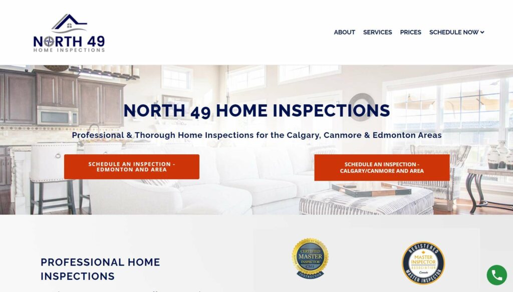 North 49 Home Inspection Homepage