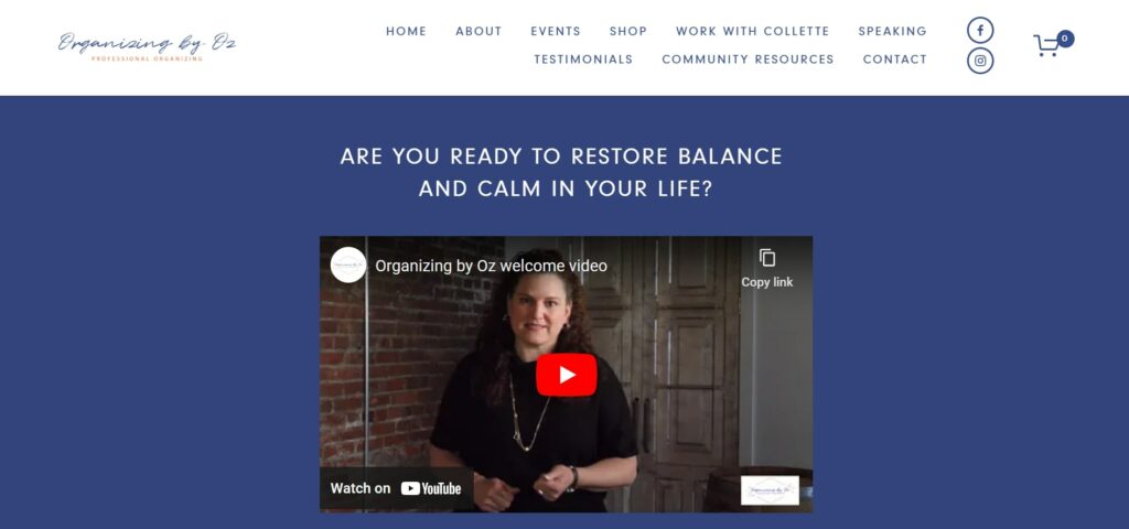 Organizing by Oz' Homepage