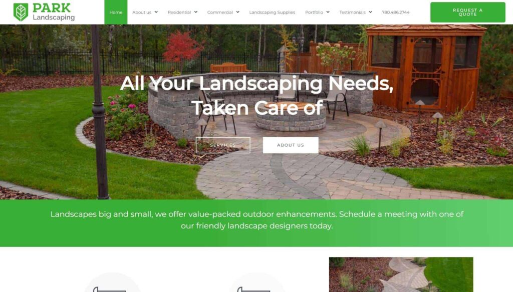 Park Landscaping' Homepage