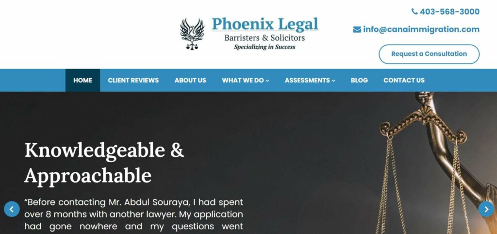 Phoenix Legal, Barristers & Solicitors' Homepage